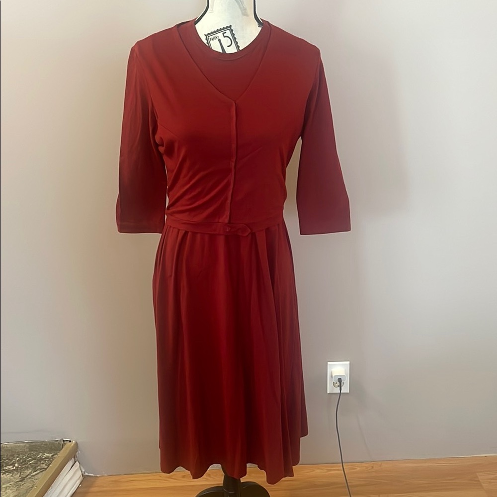 Morgan Le Fay Organic Cotton Red Dress